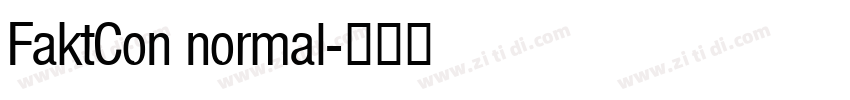 FaktCon normal字体转换
